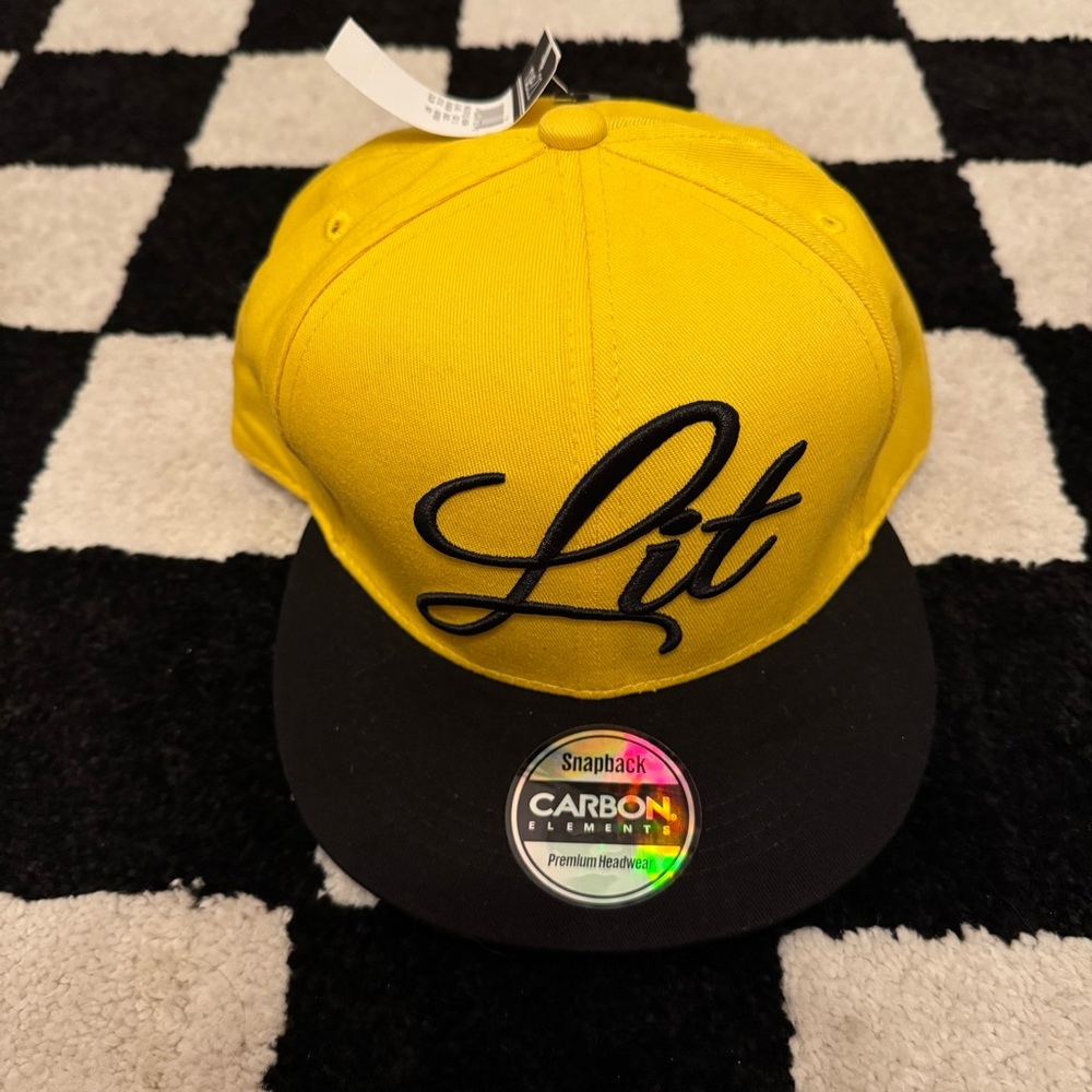 Carbon Elements Yellow and Black “Lit” SnapBack Hat